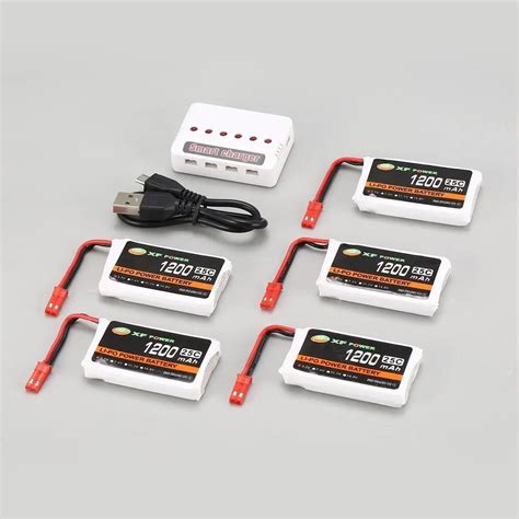 Pcs Xf Power V Mah C Lipo Battery Jst Plug With Port Usb