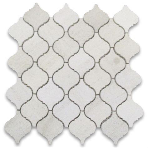 Marble Online Moleanos 12 X 12 Marble Arabesque Mosaic Wall Floor