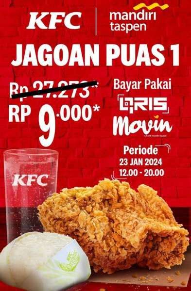 Promo Kfc X Mandiri Taspen Jagoan Puas Rp Hanya Hari Ini