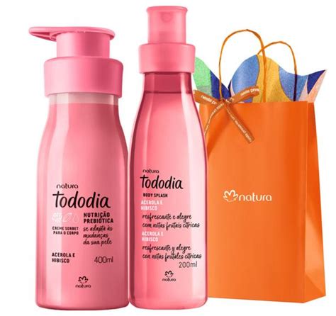 Kit Tododia Acerola E Hibisco Hidratante E Body Splash Natura Body