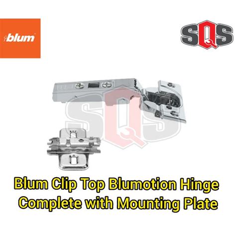 Blum Clip Top Blumotion Hinge Bcor Finish Complete With Mounting Plate 1 Pce Shopee Malaysia