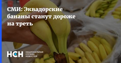 СМИ: Эквадорские бананы станут дороже на треть