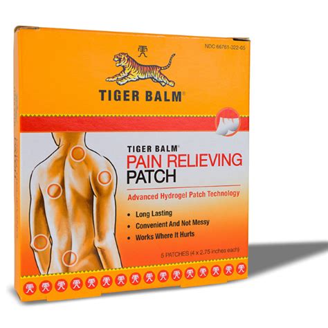 Get Tiger Balm Pain Relieving Patch Advanced Hydrogel Patch 5 Patches