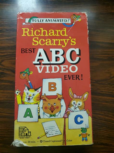 Richard Scarry S Best Abc Video Ever Fully Animated Closed