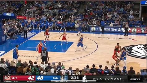 Luka Doncic Passes Between The Legs Of Clint Capela For The Assist Youtube