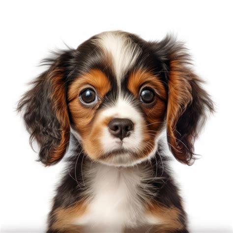 Premium Ai Image Adorable Portrait Of A Baby Cavalier King Charles