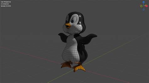 3D Penguin Cartoon - TurboSquid 2222295