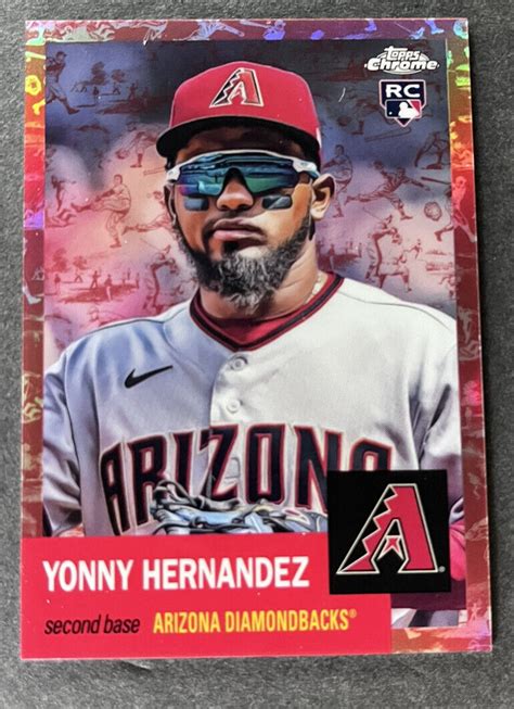 2022 Topps Chrome Platinum Toile Cream Refractor Yonny Hernandez Rc