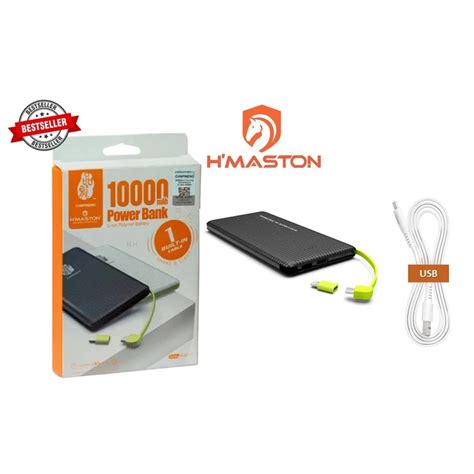 Carregador Port Til Power Bank H Maston Pro Mah Shopee Brasil