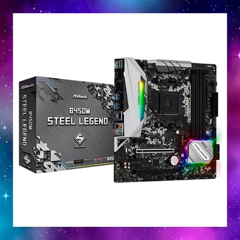 Mainboard เมนบอร์ด Am4 Asrock B450m Steel Legend Ryzen ใช้งานปกติ Shopee Thailand