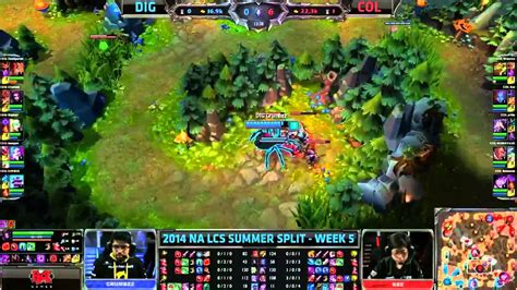 Dignitas Vs CompLexity S4 NA LCS Summer Split 2014 W5D2 DIG Vs COL G1