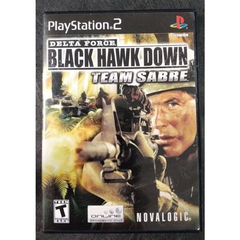 Delta Force Black Hawk Down Team Sabre Sony PlayStation 2 PS2 On