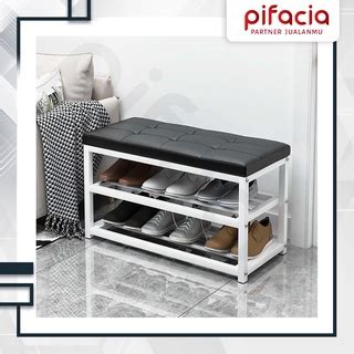 Jual Rak Sepatu Bangku Sofa Susun Puff Duduk Minimalis Tempat Sandal