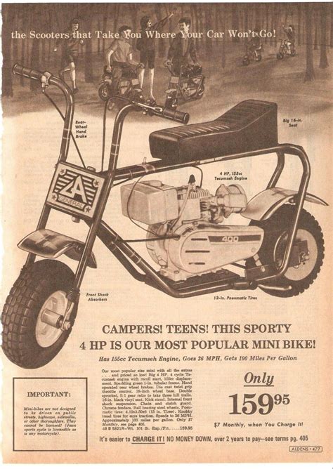 Mini Bike Minibike Advertising Rupp Ruttman Fox Honda Lil Indian