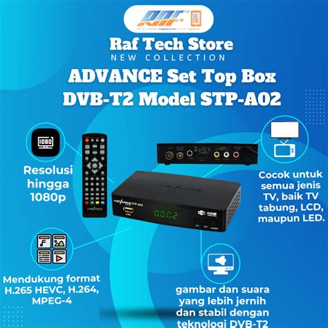 Jual Advance Set Top Box Dvb T Model Stp A Penerima Siaran Tv