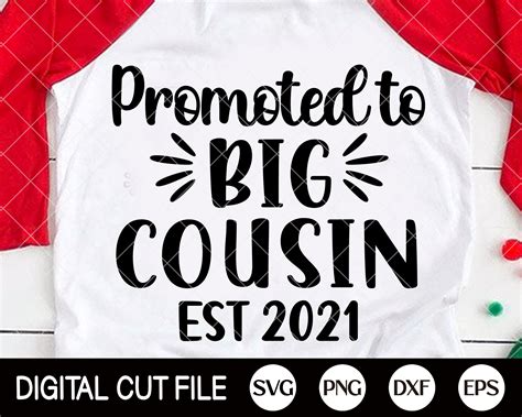 Promoted To Big Cousin Svg Big Cousin Svg 2021 Svg Newborn Etsy