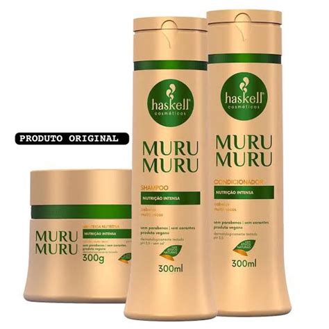 Kit Murumuru Shampoo Condicionador Ml Mascara G Haskell