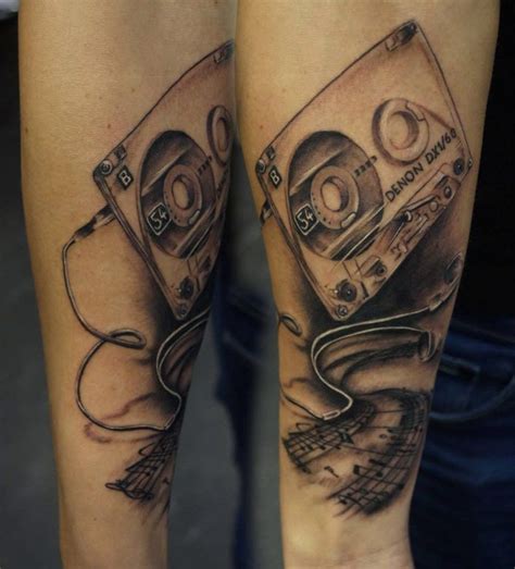 Cassette And Headphones Tattoo By Donatas Lasys Headphones Tattoo