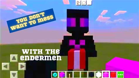 Minecraft How To Build An Endermen Easy Build Tutorial Youtube