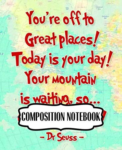 Composition Notebook Cute Drawing Photo Art Incredible Dr Seuss Oh The