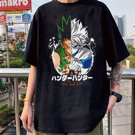 Camiseta Basica Algodao Killua Zoldyck Gon Freecss Hunter Hunter Anime