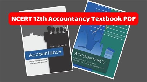 Ncert Books For Class Accountancy All Chapters Pdf