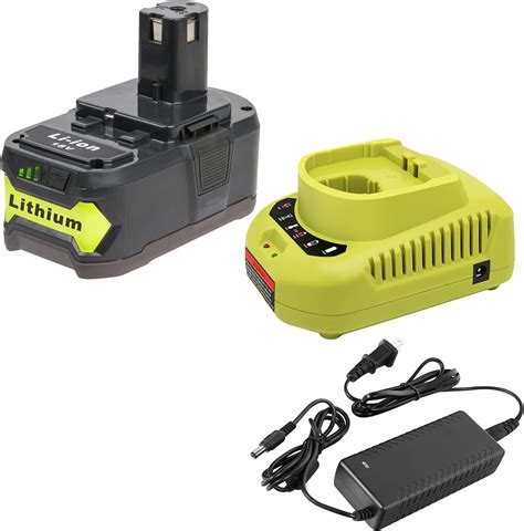 Ryobi P118b 18v Battery Charger And 2 Ryobi P189 18v 15 Ah Battery