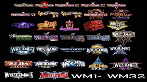 WWE Wrestlemania LOGO History - YouTube