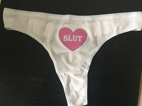 Slut Thong In A Heart Different Colours Available Etsy