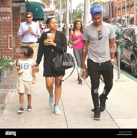 Cory Hardrict And Tia Mowry Take Their Son Shopping In Beverly Hills