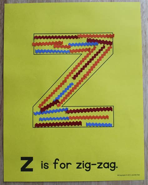 Letter Z Activity For Kindergarten