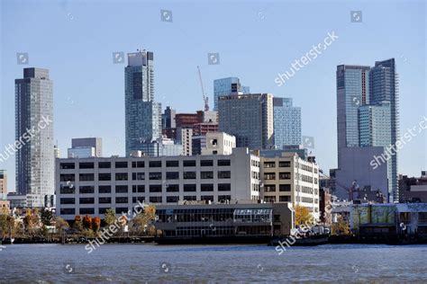 Long Island City Waterfront Skyline Shown Editorial Stock Photo Stock