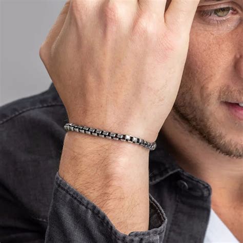 Vnox Pulsera De Eslabones De Acero Inoxidable Para Hombre Brazalete De