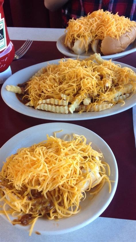 Gold Star Chili Chili Cheese Fries And Chili Cheese Coney From