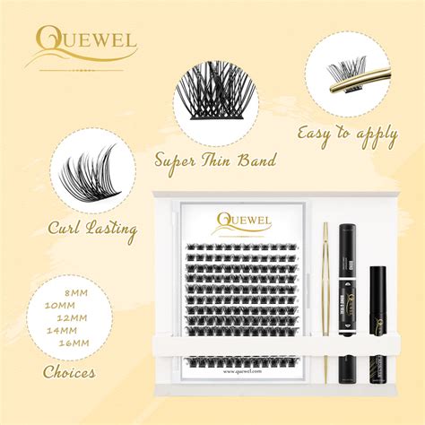 Diy Eyelash Extensions Kit Quewel Lash Clusters 144 Pcs Qu Rr Dh 01