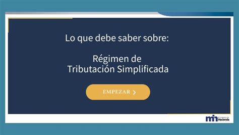 Módulo Régimen De Tributación Simplificada