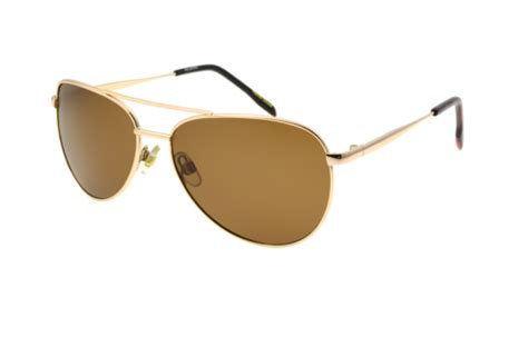 Foster Grant Prelude Women S Polarized Sunglasses Gold Aviator Ebay