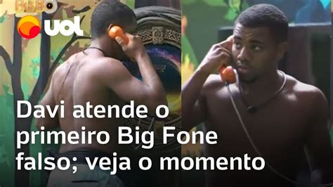 BBB 24 Davi Atende O Primeiro Big Fone Falso E Brothers Ficam Confusos