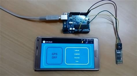 Android Gps Shield App For Arduino Projects Youtube