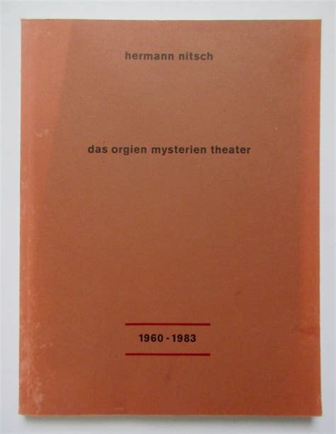 Signed Hermann Nitsch Das Orgien Mysterien Theater Catawiki