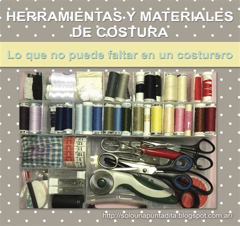 Si bien podemos empezar a coser contando sólo con un hilo y una aguja