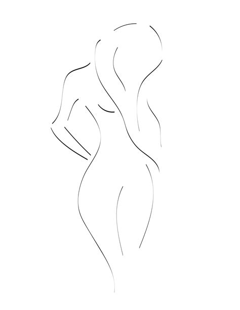 Minimalist Woman Artwork The Okie Home Minimalist Women Silhouette Art Line Art Drawings