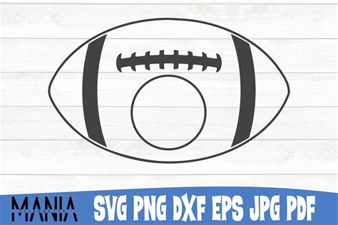 Football Monogram 3 Svg Cut File Design Graphic by SilhouetteMania ...