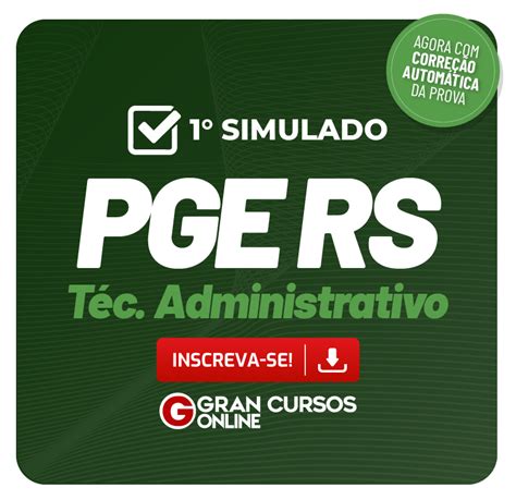 Pge Rs T Cnico Administrativo Simulado