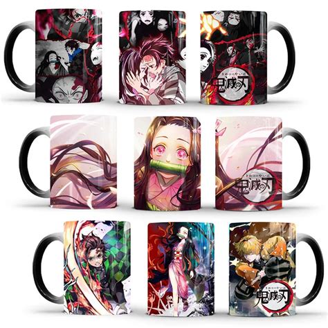 Creative Anime Demon Slayer Kimetsu No Yaiba Color Changing Coffee Mug