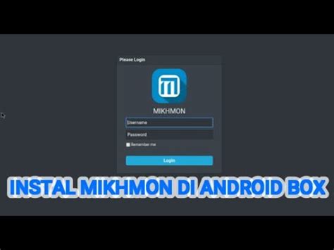 Instal Mikhmon Di Android Box Youtube