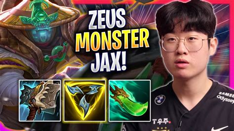 Zeus Is A Monster With Jax T Zeus Plays Jax Top Vs Jayce Season