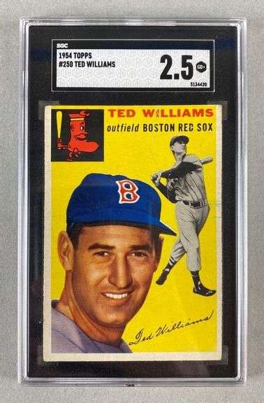 Topps Ted Williams Sgc Matthew Bullock Auctioneers