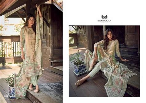 Unstitch Muslin Silk Suits Unstitched Multi Color At Rs In New Delhi