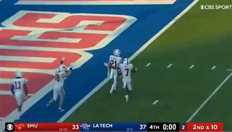 Video Smu Beats Louisiana Tech On Improbable Hail Mary